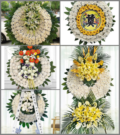 福建福州闽侯县祥谦镇中院村花圈速递
